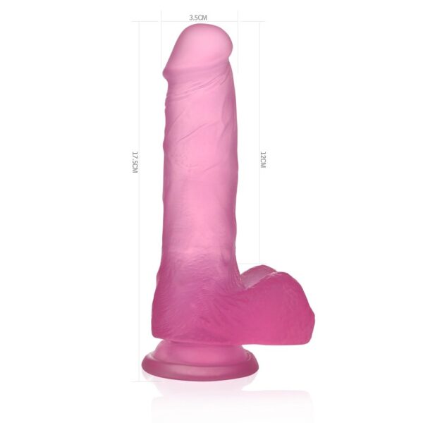 Dildo 12cm Jelly Studs roze